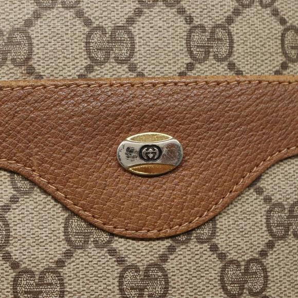 GUCCI GG Supreme Web Sherry Line Bag PVC Beige Green Red 40 02 003 Auth ki5541 - Picture 10 of 16